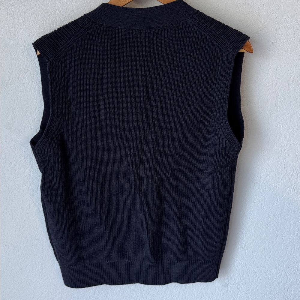 Commense Navy Knit Sweater Vest - Picture 5 of 7
